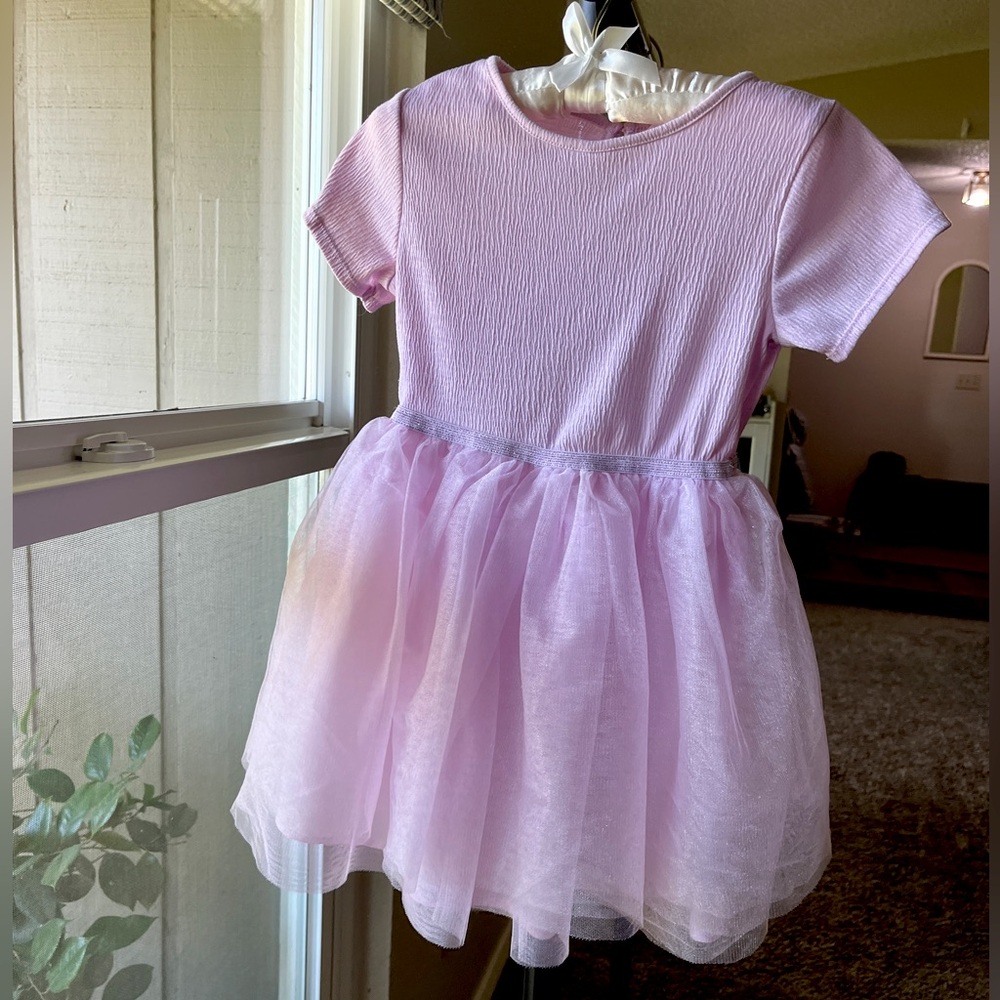 H&M Kids Tulle-Skirt Dress Pink 5T/6